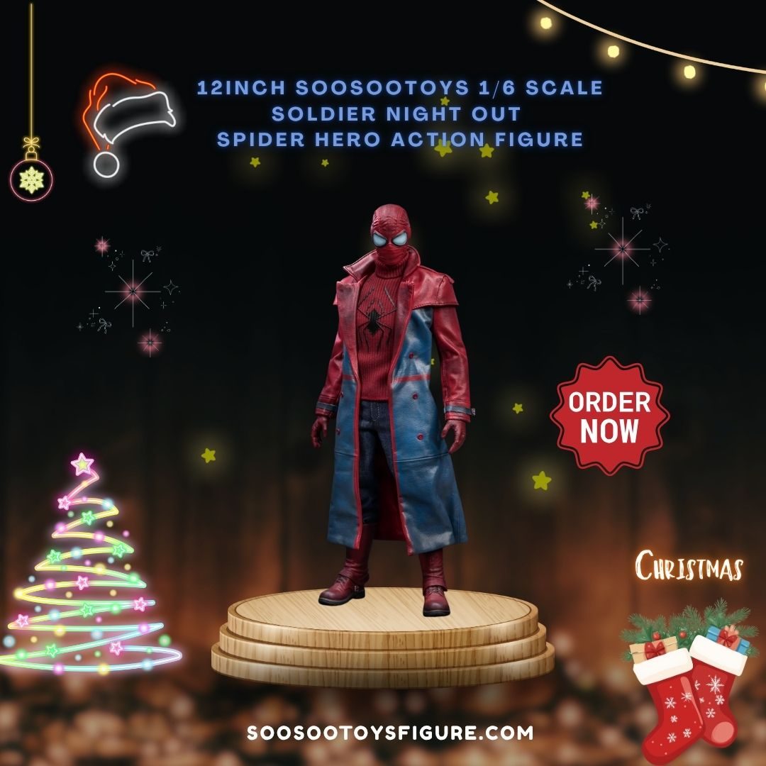 [PRE-ORDER] 12inch Soosootoys 1/6 Scale Soldier Night Out Spider Hero Action Figure